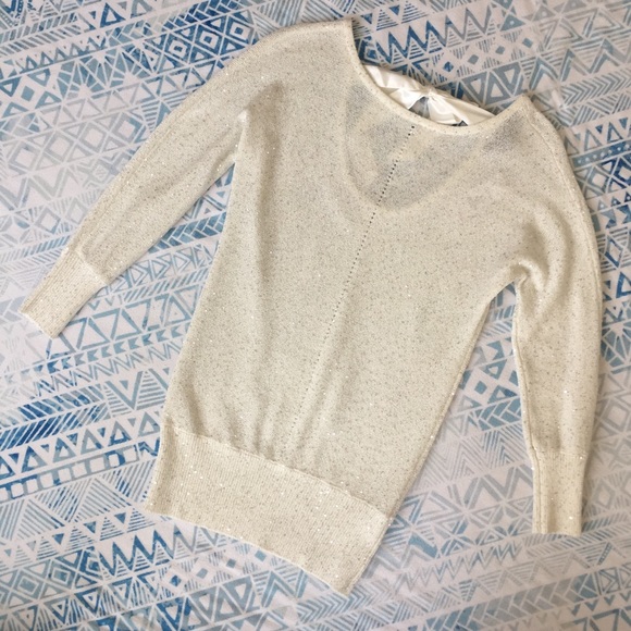 🌟Host Pick!🌟 Sparkly WHBM Knit Top 🌟 - Picture 1 of 7